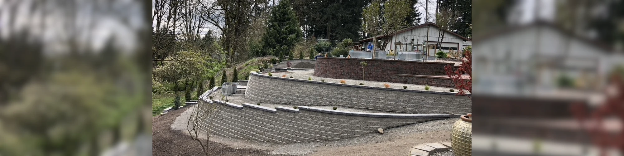 Retaining Wall Transformed Backyard